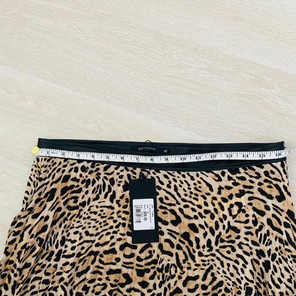 Portmans BNWT Always Ocelot Midi Pleated Skirt - Picture 7 of 9